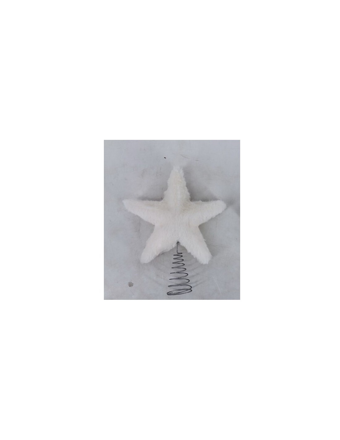 SFERE E PENDAGLI: vendita online Decorazione puntale stella di Natale 20cm in peluche bianco - La magia di Natale a casa tua ...