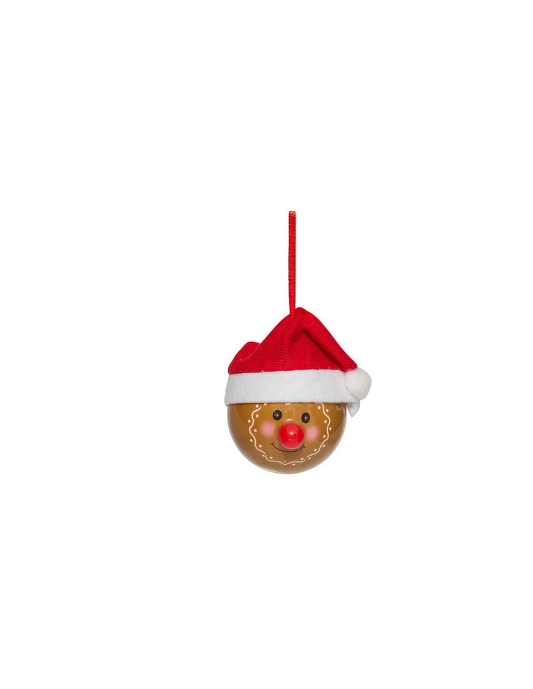 SFERE E PENDAGLI: vendita online Decorazione pendente sfera di Natale pan di zenzero Ø6,5cm in carta - La magia di Natale a c...