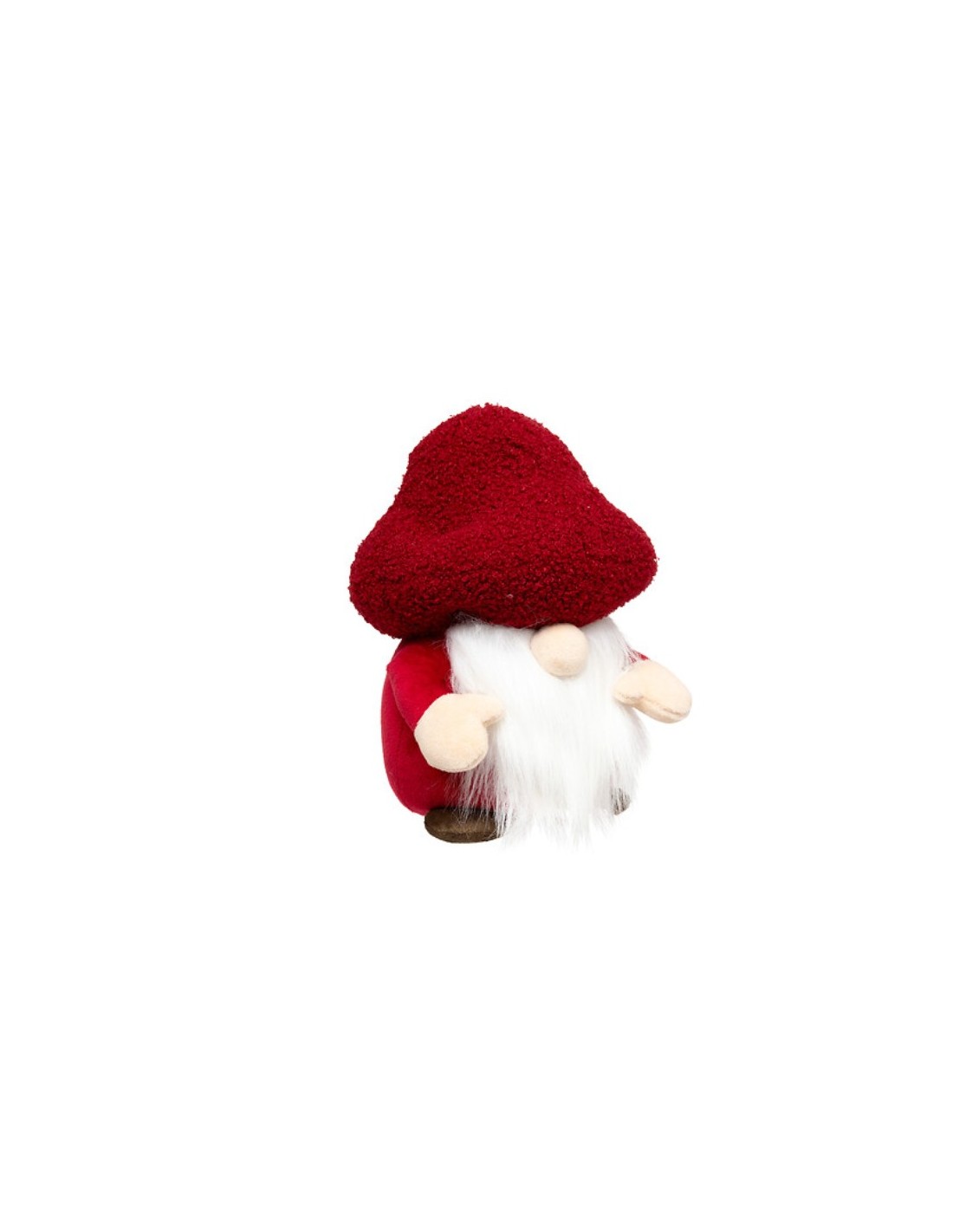 OGGETTISTICA NATALE: vendita online Decorazione gnomo di Natale con fungo 15x15x24cm fermaporta - La magia di Natale a casa t...