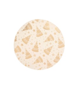 SOTTOPIATTI: vendita online Set da Tavola di Natale Velluto Bianco e Oro – La Magia di Natale a casa tua in offerta