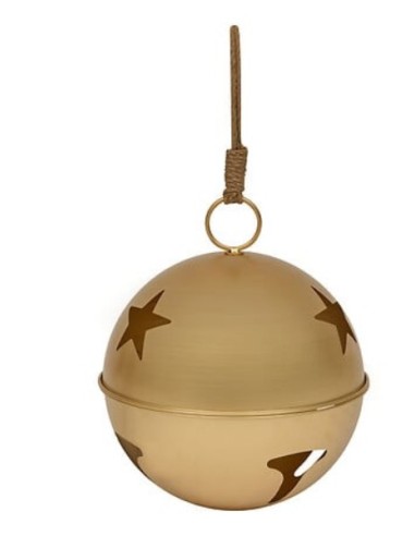 SFERE E PENDAGLI: vendita online Decorazione pendente campanella di Natale 40x48cm in metallo dorato - La magia di Natale a c...