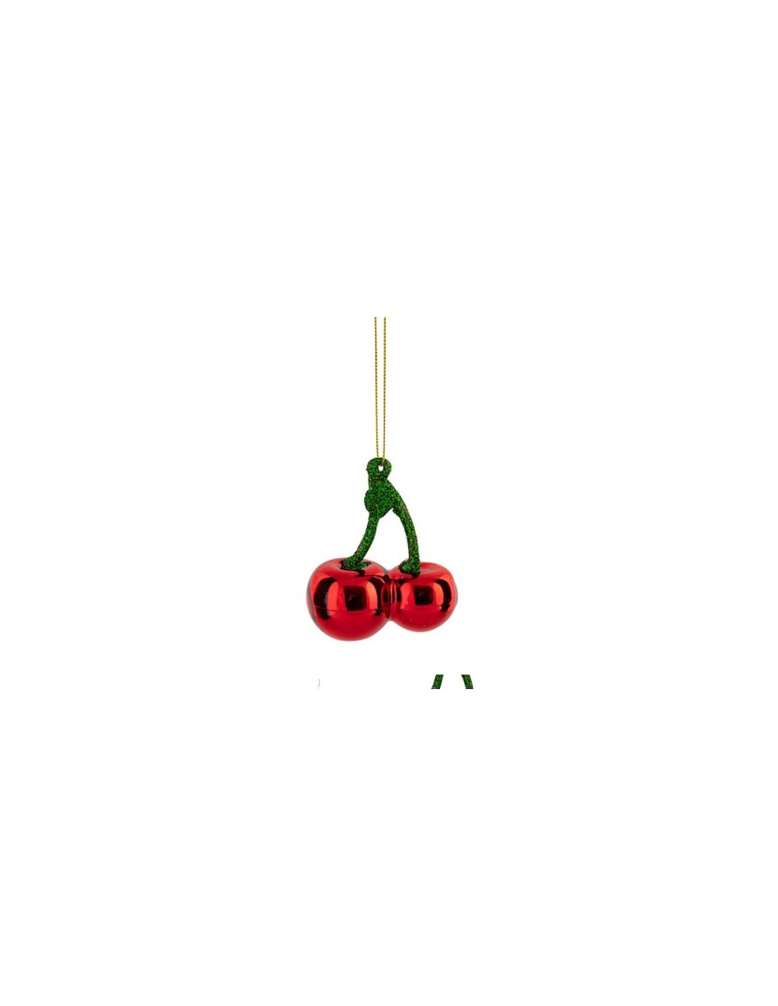SFERE E PENDAGLI: vendita online Decorazione pendente di Natale ciliegie in vetro 7x4x9cm Feeric Lights & Christmas - La magi...