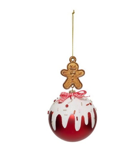 SFERA PLASTICA 8CM ROSSO PAN DI ZENZERO