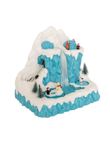 GIOSTRINE E VILLAGGI: vendita online Villaggio di Natale Fééric Lights & Christmas Pinguino e Orso, decorazione luminosa con ...