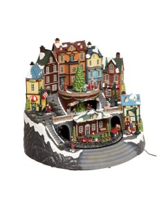 GIOSTRINE E VILLAGGI: vendita online Villaggio di Natale Fééric Lights & Christmas Stazione con Albero, decorazione luminosa ...