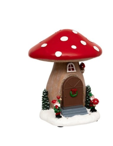 GIOSTRINE E VILLAGGI: vendita online Atmosphera decorazione di Natale Champignon Maison mv ms 12L P, funghetto luminoso decor...