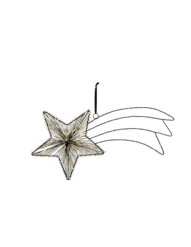 LUCI DI NATALE: vendita online Stella di Natale Luminosa a Filo 45cm con 30 LED Bianco Caldo, Decorazione Elegante per Intern...