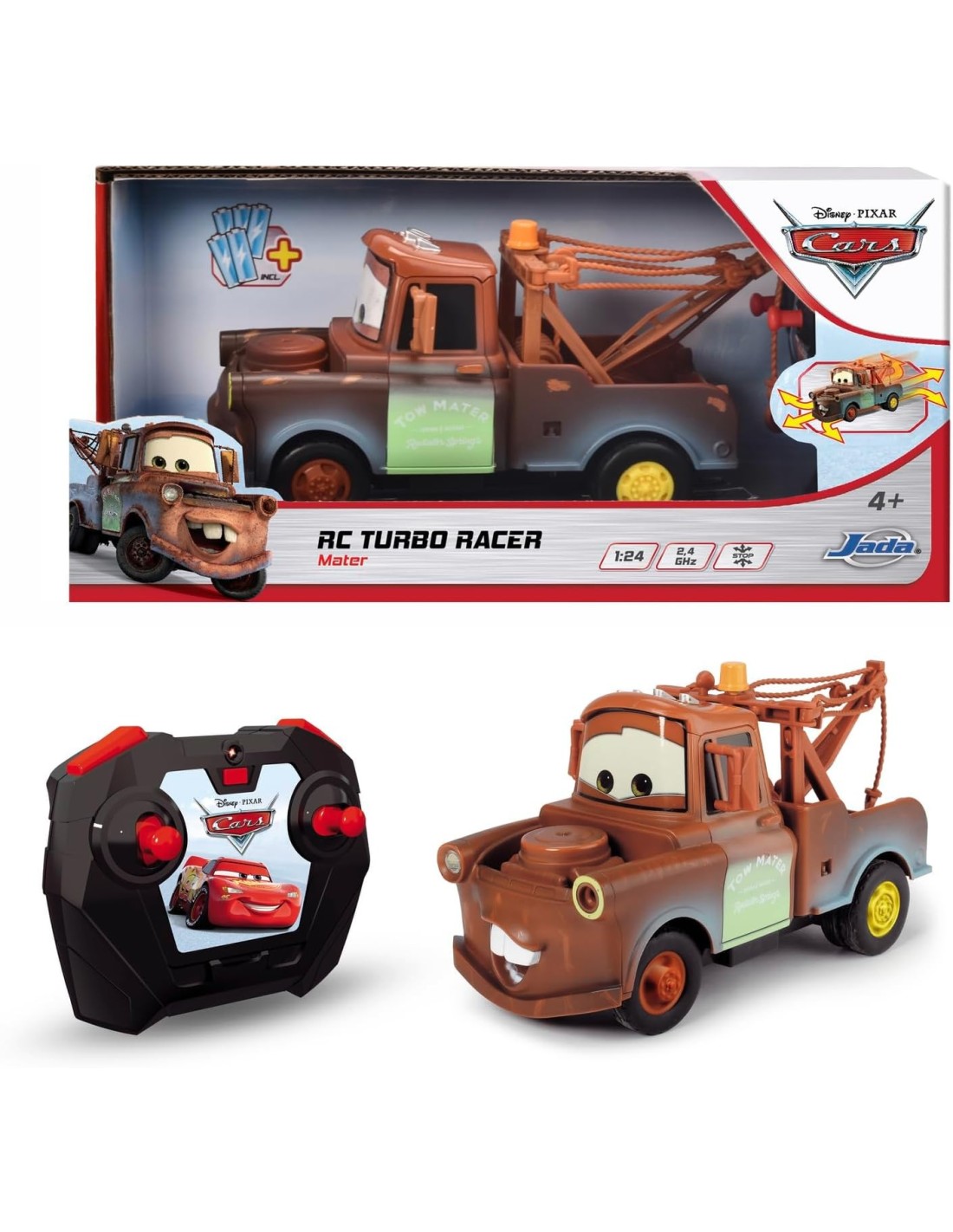 GIOCATTOLO PUBBLICIZZATO: vendita online MAJORETTE, RC CARS CRICCHETTO 1:24, AUTO RADIOCOMANDATA DISNEY PIXAR, FUNZIONE TURBO...