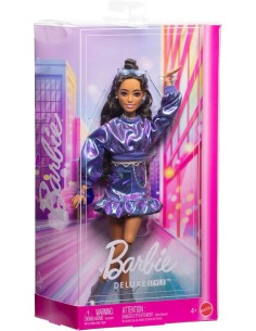 GIOCATTOLO PUBBLICIZZATO: vendita online BARBIE BAMBOLA DELUXE CON TOP E GONNA BLU in offerta