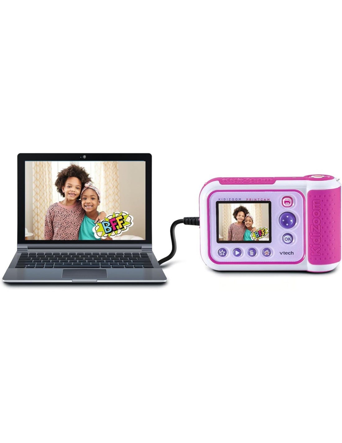 GIOCHI GIRL: vendita online FOTOCAMERA KIDIZOOM PRINTCAM ROSA PER BAMBINI, 40+ EFFETTI, 5-13 ANNI in offerta