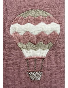 Tris mussole Balloon Old Rose | 100% cotone Made in Italy | Shopincasa