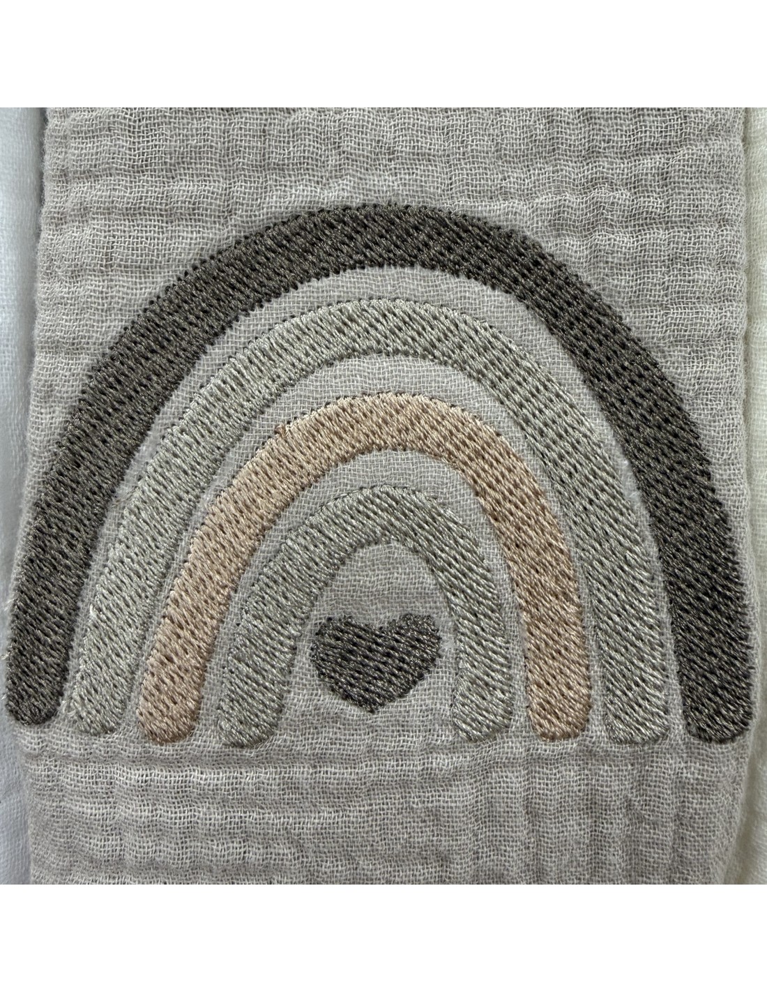 Tris mussole Rainbow Moka | 100% cotone Made in Italy | Shopincasa