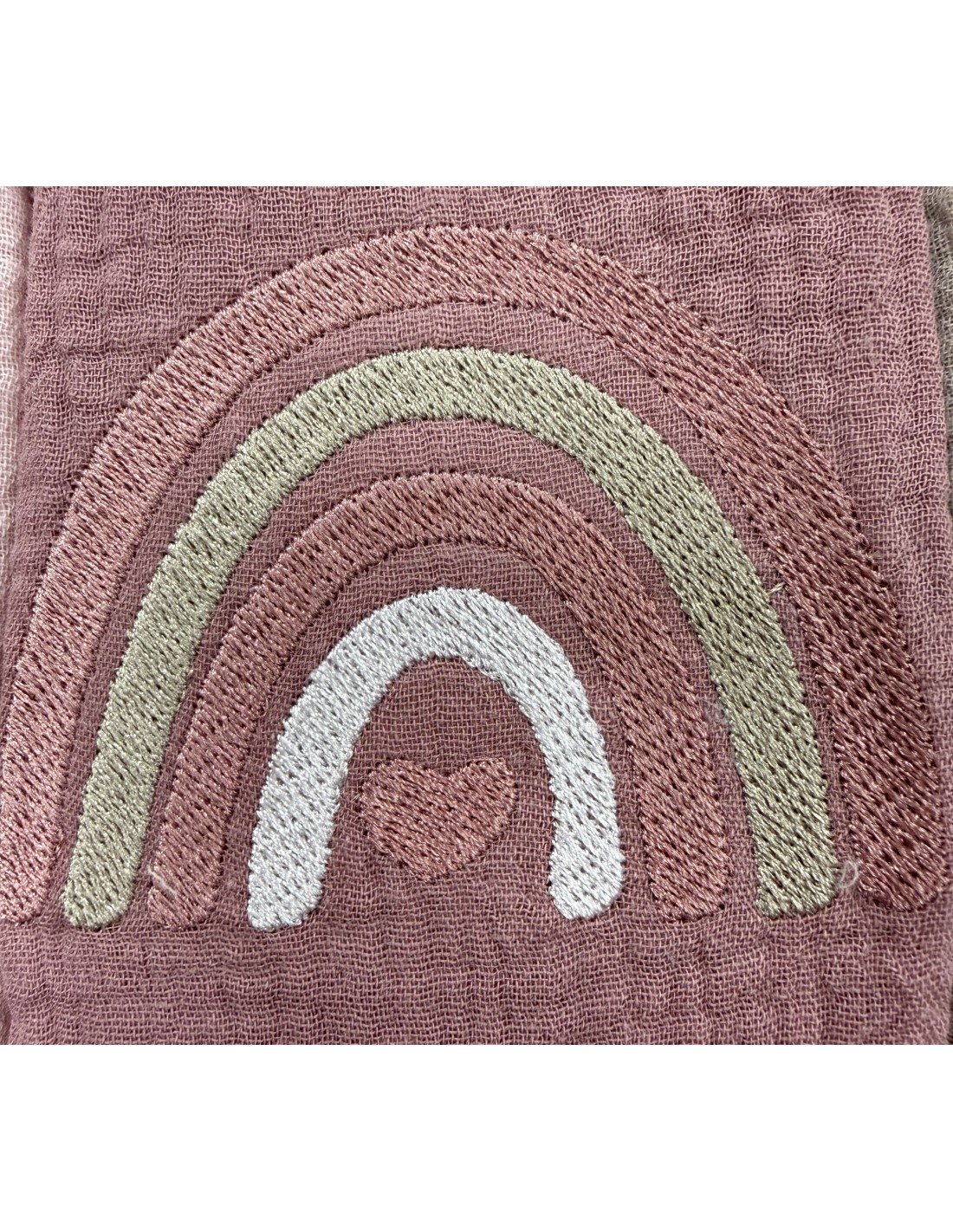 Tris mussole Rainbow Old Rose | 100% cotone Made in Italy | Shopincasa
