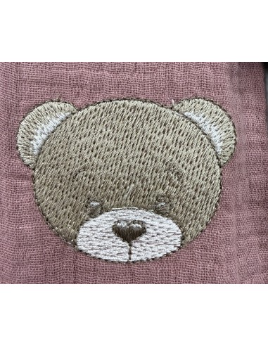 Tris mussole Teddy Old Rose | 100% cotone Made in Italy | Shopincasa