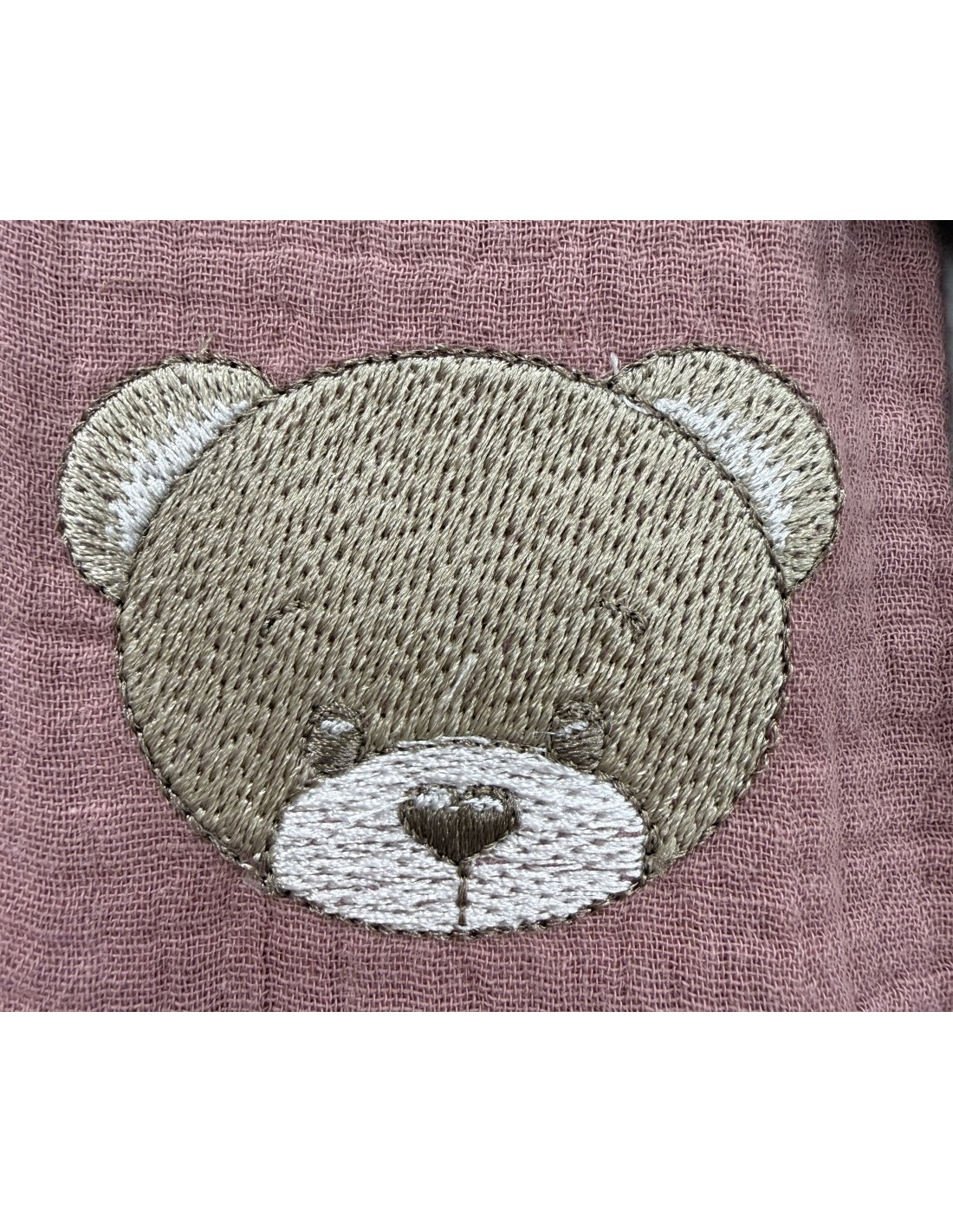 Tris mussole Teddy Old Rose | 100% cotone Made in Italy | Shopincasa