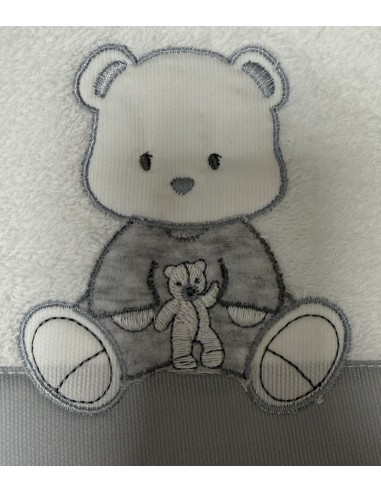 Accappatoio triangolo Il Dono Grigio | 100% cotone Made in Italy | Shopincasa
