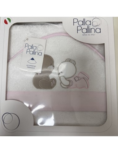 Accappatoio triangolo Sempre Amici Rosa | 100% cotone Made in Italy | Shopincasa