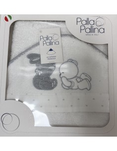 Accappatoio triangolo Sempre Amici Grigio | 100% cotone Made in Italy | Shopincasa