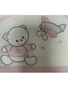 Accappatoio triangolo Aviatore Rosa – 100% cotone Made in Italy 2