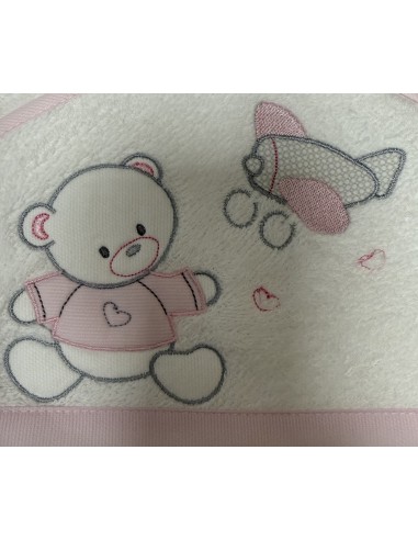 Accappatoio triangolo Aviatore Rosa – 100% cotone Made in Italy