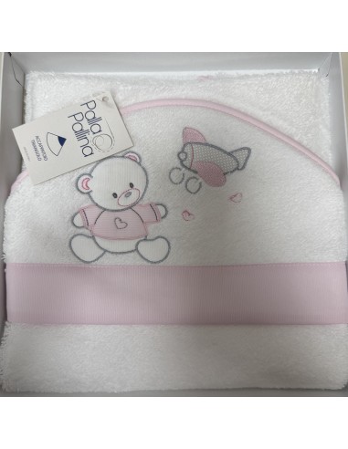 Accappatoio triangolo Aviatore Rosa – 100% cotone Made in Italy
