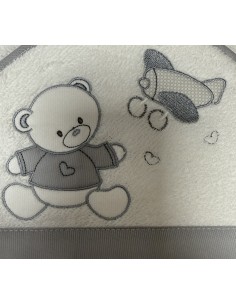 Accappatoio triangolo Aviatore Grigio | 100% cotone Made in Italy | Shopincasa 2