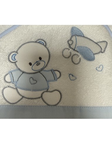 Accappatoio triangolo Aviatore Cielo | 100% cotone Made in Italy | Shopincasa