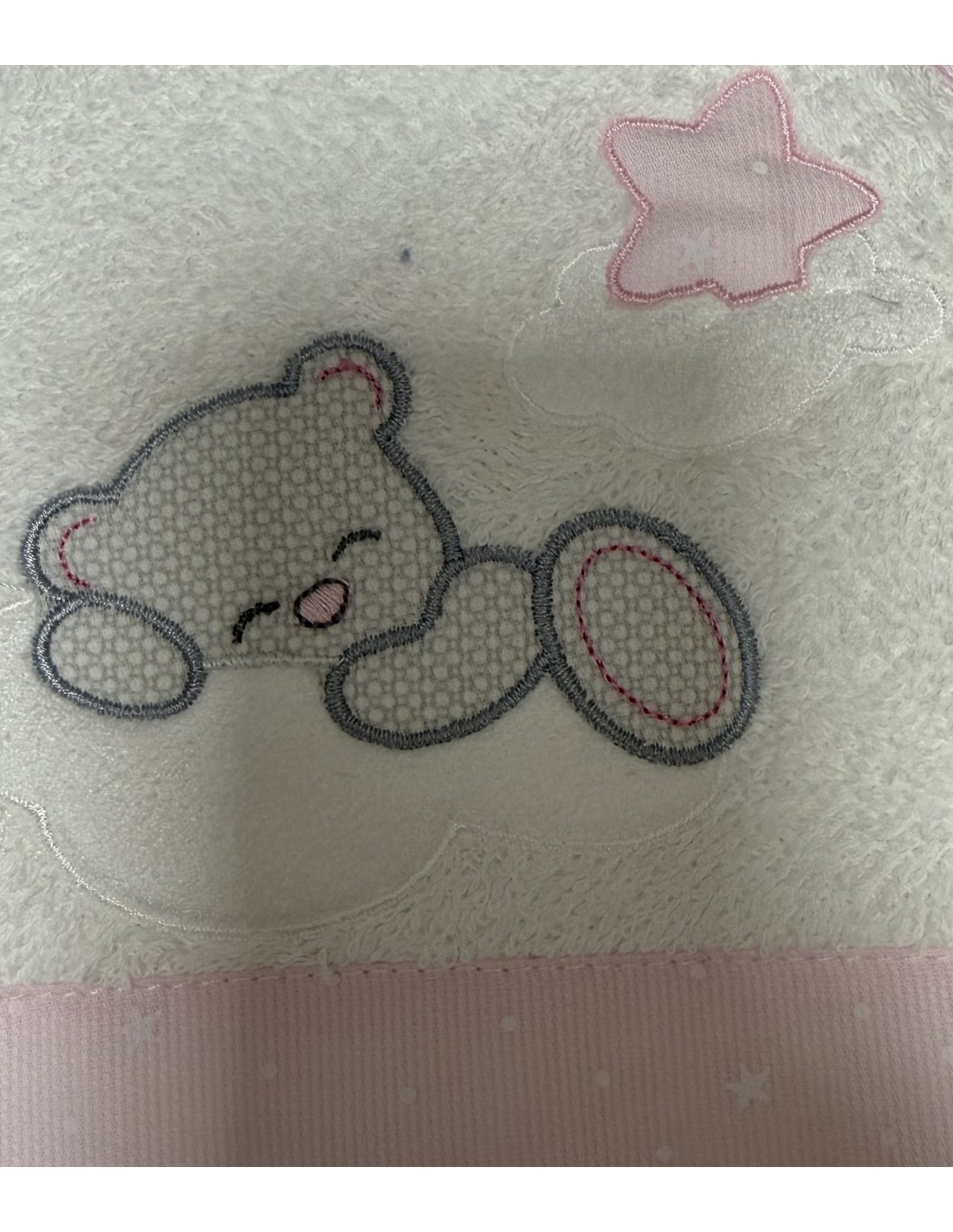 Accappatoio triangolo Fra le Stelle Rosa | 100% cotone Made in Italy | Shopincasa