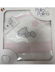 Accappatoio triangolo Fra le Stelle Rosa | 100% cotone Made in Italy | Shopincasa