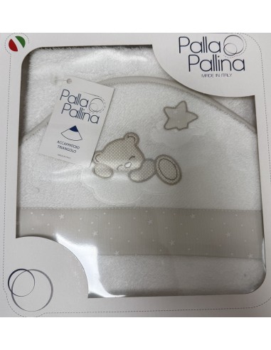 Accappatoio triangolo Fra le Stelle Tortora | 100% cotone Made in Italy | Shopincasa
