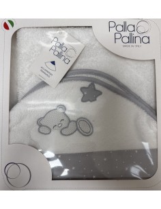 Accappatoio triangolo Fra le Stelle Grigio | 100% cotone Made in Italy | Shopincasa