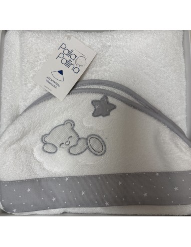 Accappatoio triangolo Fra le Stelle Grigio | 100% cotone Made in Italy | Shopincasa