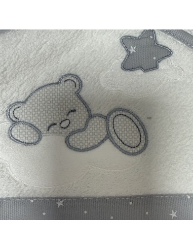 Accappatoio triangolo Fra le Stelle Grigio | 100% cotone Made in Italy | Shopincasa