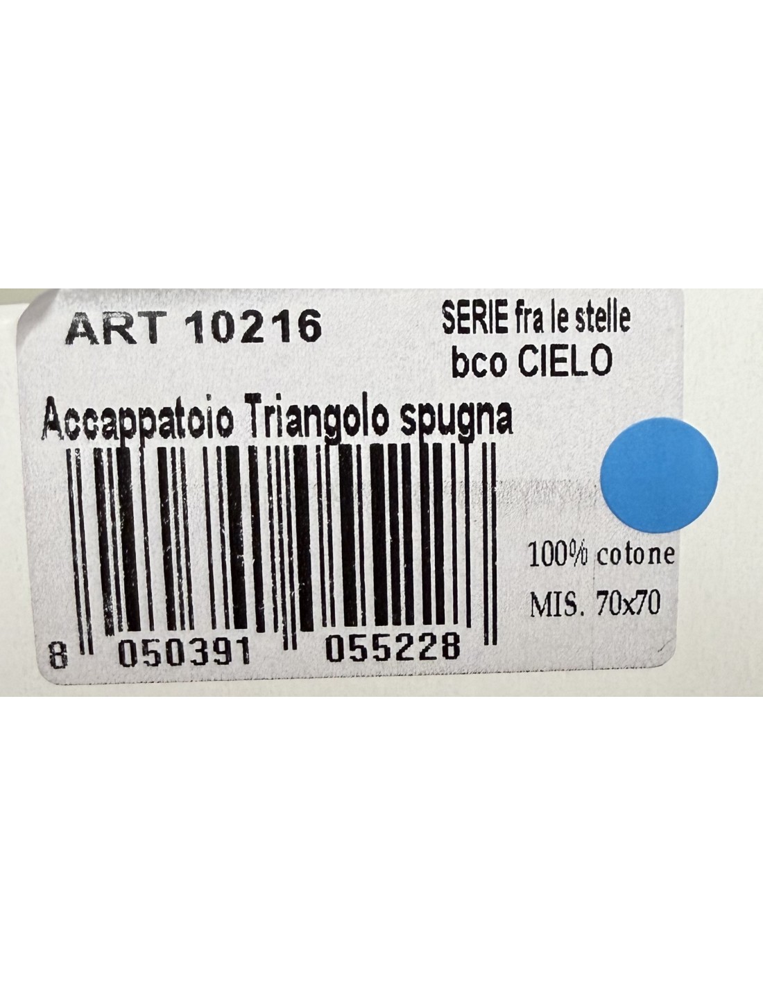 Accappatoio triangolo Fra le Stelle Cielo | 100% cotone Made in Italy | Shopincasa
