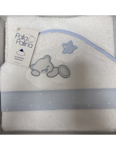 Accappatoio triangolo Fra le Stelle Cielo | 100% cotone Made in Italy | Shopincasa