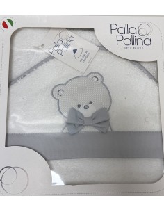 Accappatoio triangolo Classic Boy Grigio | 100% cotone Made in Italy | Shopincasa