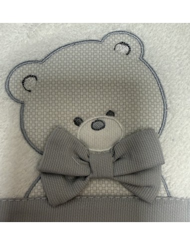 Accappatoio triangolo Classic Boy Grigio | 100% cotone Made in Italy | Shopincasa