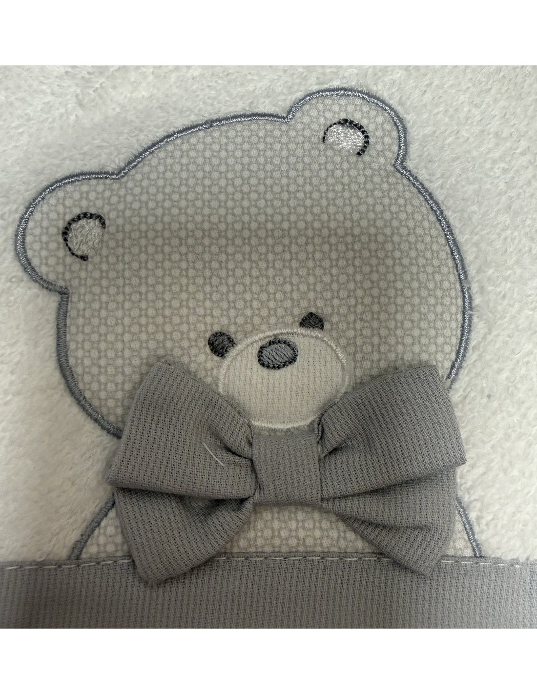 Accappatoio triangolo Classic Boy Grigio | 100% cotone Made in Italy | Shopincasa