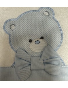 Accappatoio triangolo Classic Boy Cielo | 100% cotone Made in Italy | Shopincasa 2