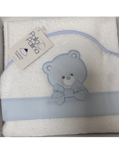Accappatoio triangolo Classic Boy Cielo | 100% cotone Made in Italy | Shopincasa