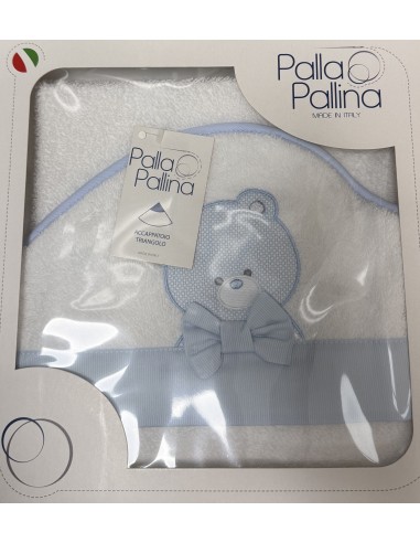 Accappatoio triangolo Classic Boy Cielo | 100% cotone Made in Italy | Shopincasa
