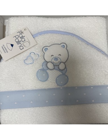 Accappatoio triangolo Cielo Orsetto | 100% cotone Made in Italy | Shopincasa