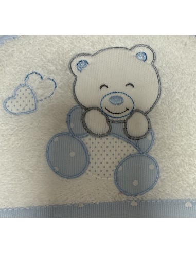 Accappatoio triangolo Cielo Orsetto | 100% cotone Made in Italy | Shopincasa