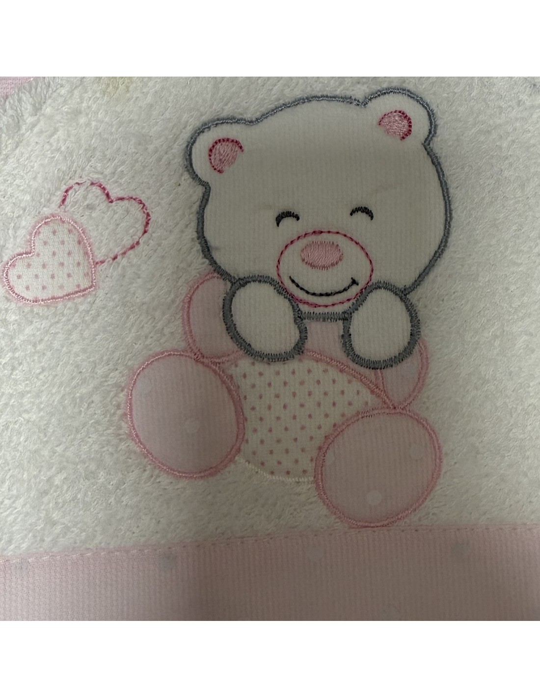 Accappatoio triangolo Rosa Orsetto | 100% cotone Made in Italy | Shopincasa
