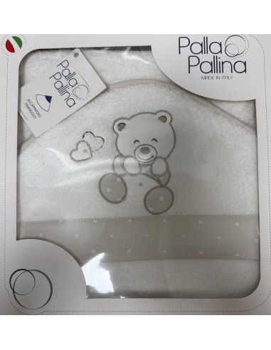 Accappatoio triangolo Tortora Orsetto | 100% cotone Made in Italy | Shopincasa