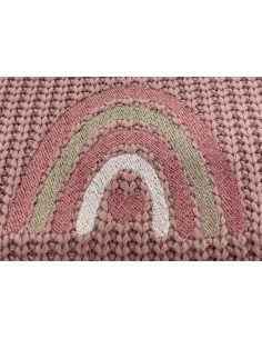 Coperta Lana + Set Lenzuola Carrozzina Rainbow Old Rose | Shopincasa.it 2