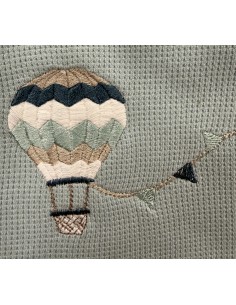 Accappatoio triangolo neonato Balloon Agave | 100% spugna Made in Italy | Shopincasa 2