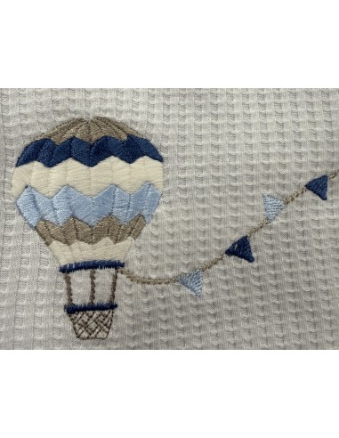 Accappatoio triangolo neonato Balloon Avio | 100% spugna Made in Italy | Shopincasa