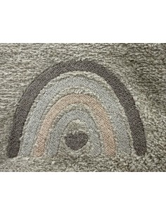 Accappatoio triangolo neonato Rainbow Moka | 100% spugna Made in Italy | Shopincasa 2