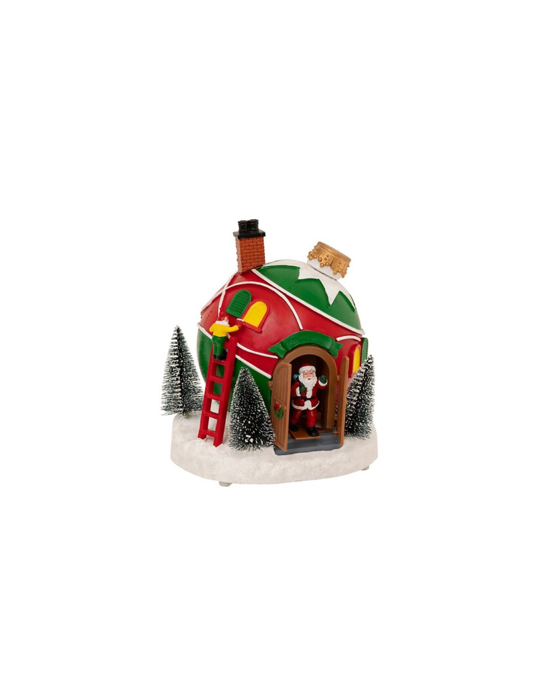 GIOSTRINE E VILLAGGI: vendita online Palla di Natale Luminosa con 4 LED – La Magia di Natale a casa tua in offerta
